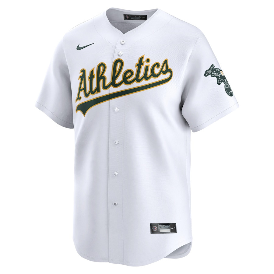 Alternative view of Oakland Athletics Home Limited YOUTH Jersey - White 