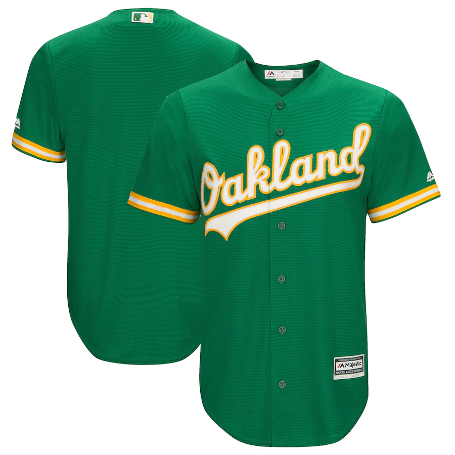 Oakland Athletics Majestic Cool Base Team Jersey - Kelly Green