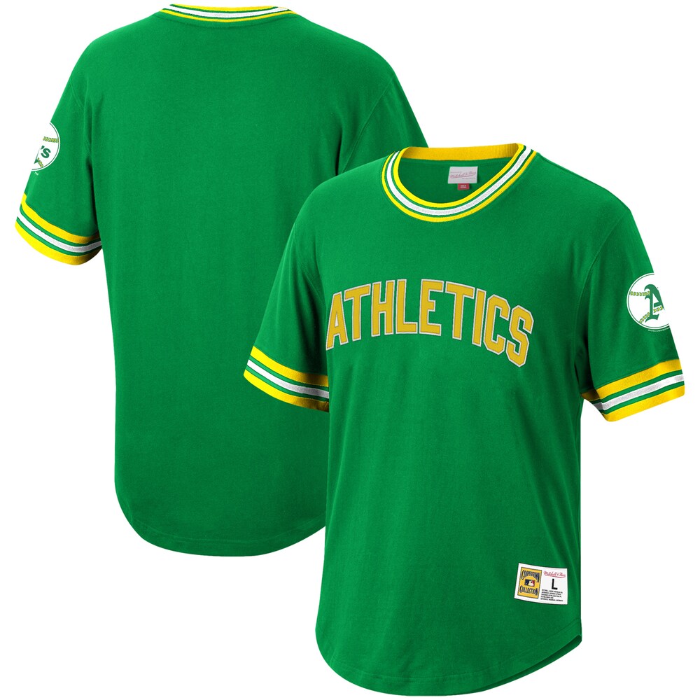 Oakland Athletics Mitchell & Ness Cooperstown Collection Wild Pitch Jersey T-shirt - Kelly Green
