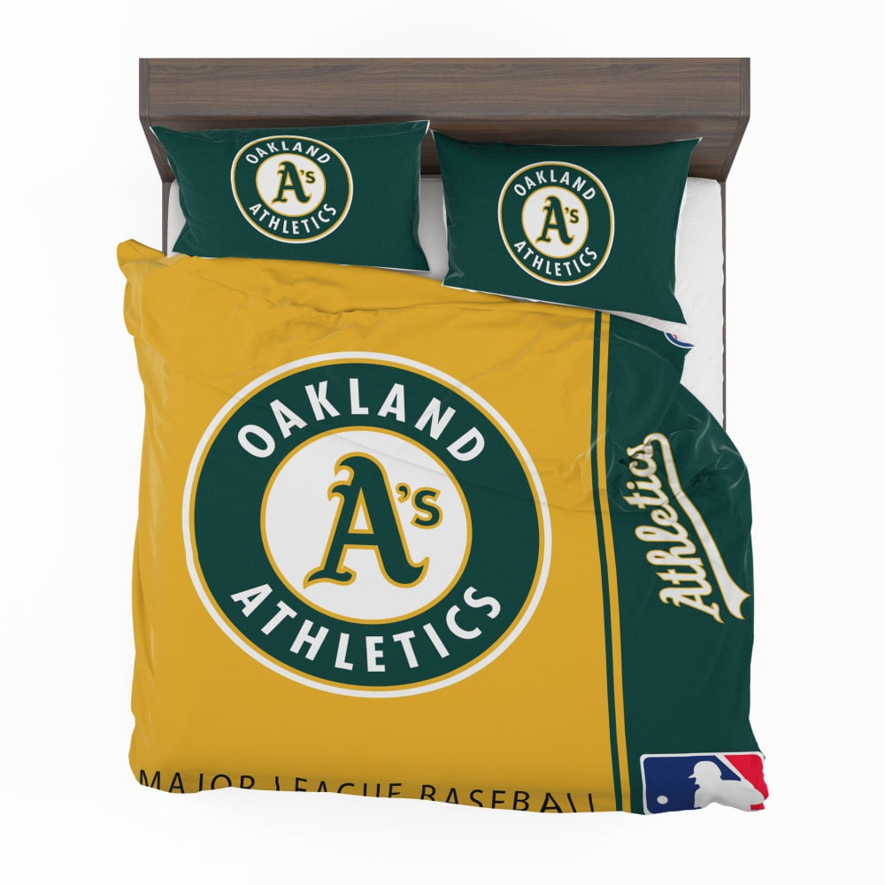 Alternative view of Oakland Athletics MLB Baseball American League Bedding Set - Custom Bedding Set