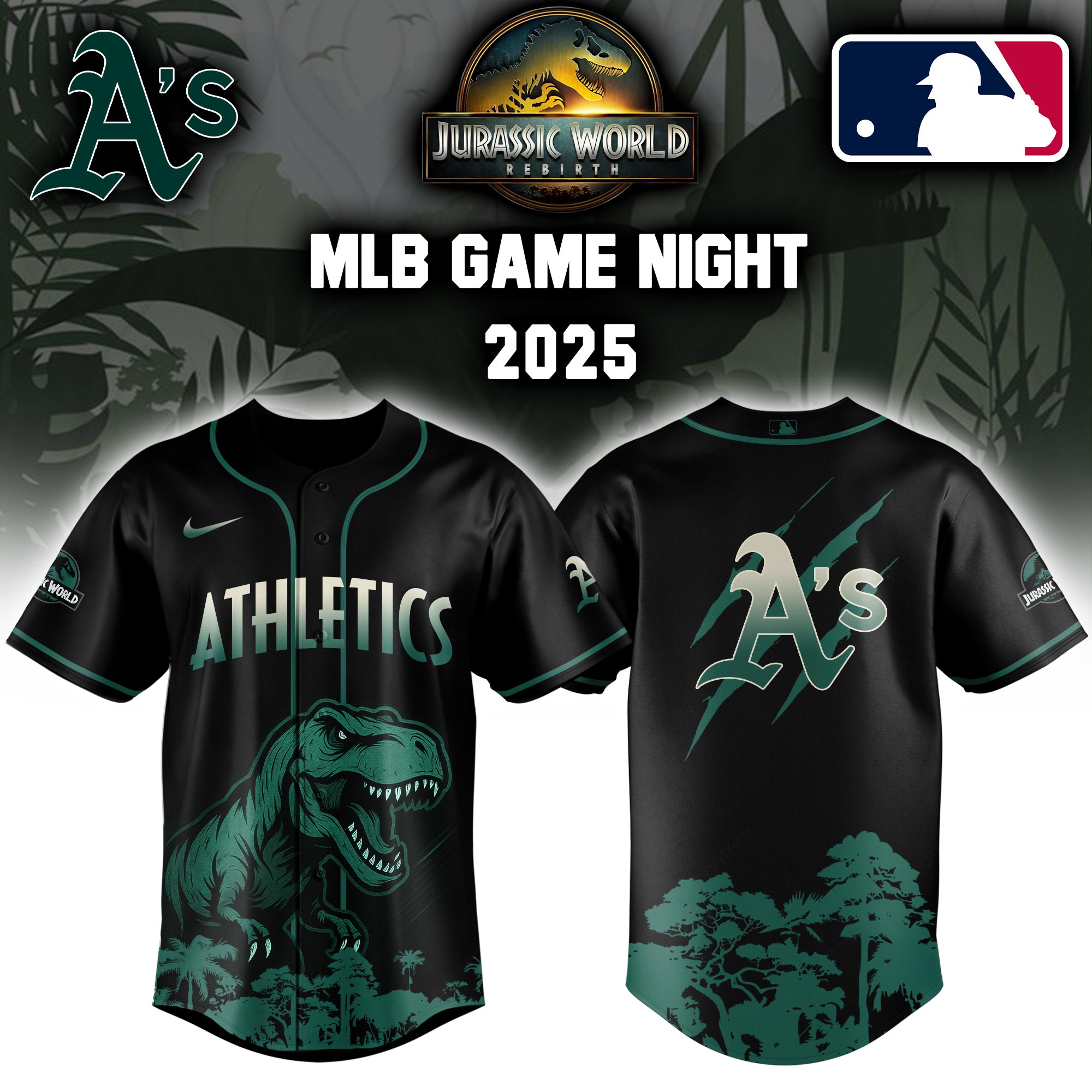 Oakland Athletics Mlb X Bluey And Bingo Special Edition Custom Baseball Jersey 2025
