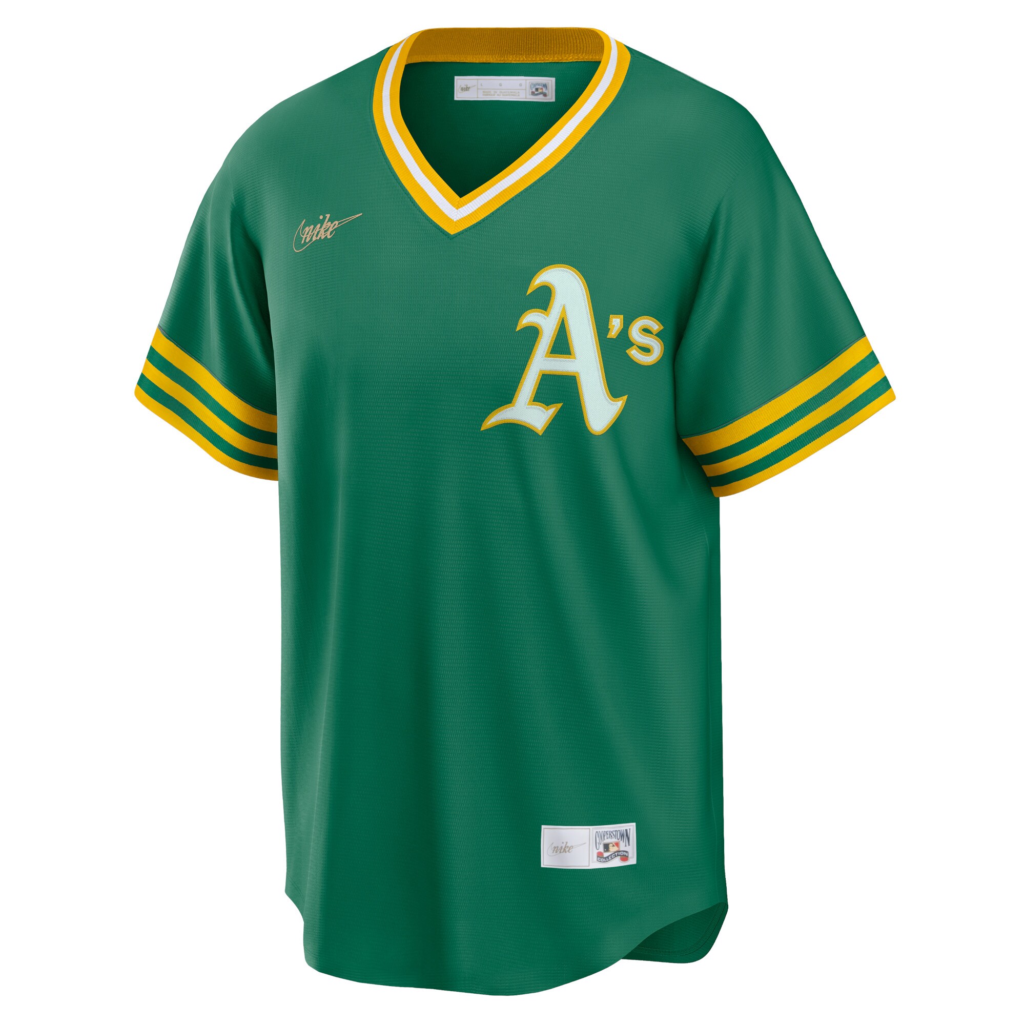 Alternative view of Oakland Athletics Road Cooperstown Collection Team Jersey – Kelly Green