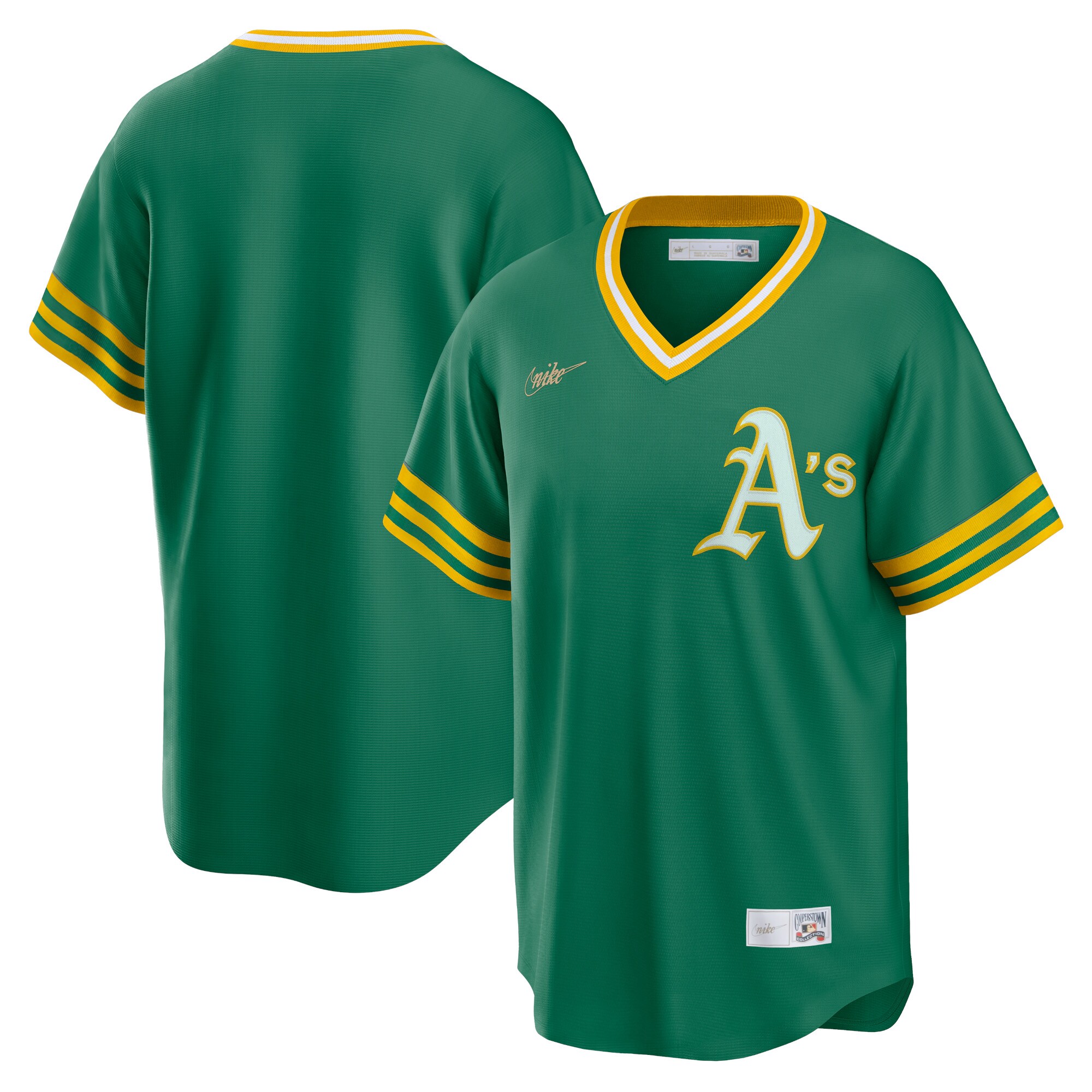 Oakland Athletics Road Cooperstown Collection Team Jersey – Kelly Green