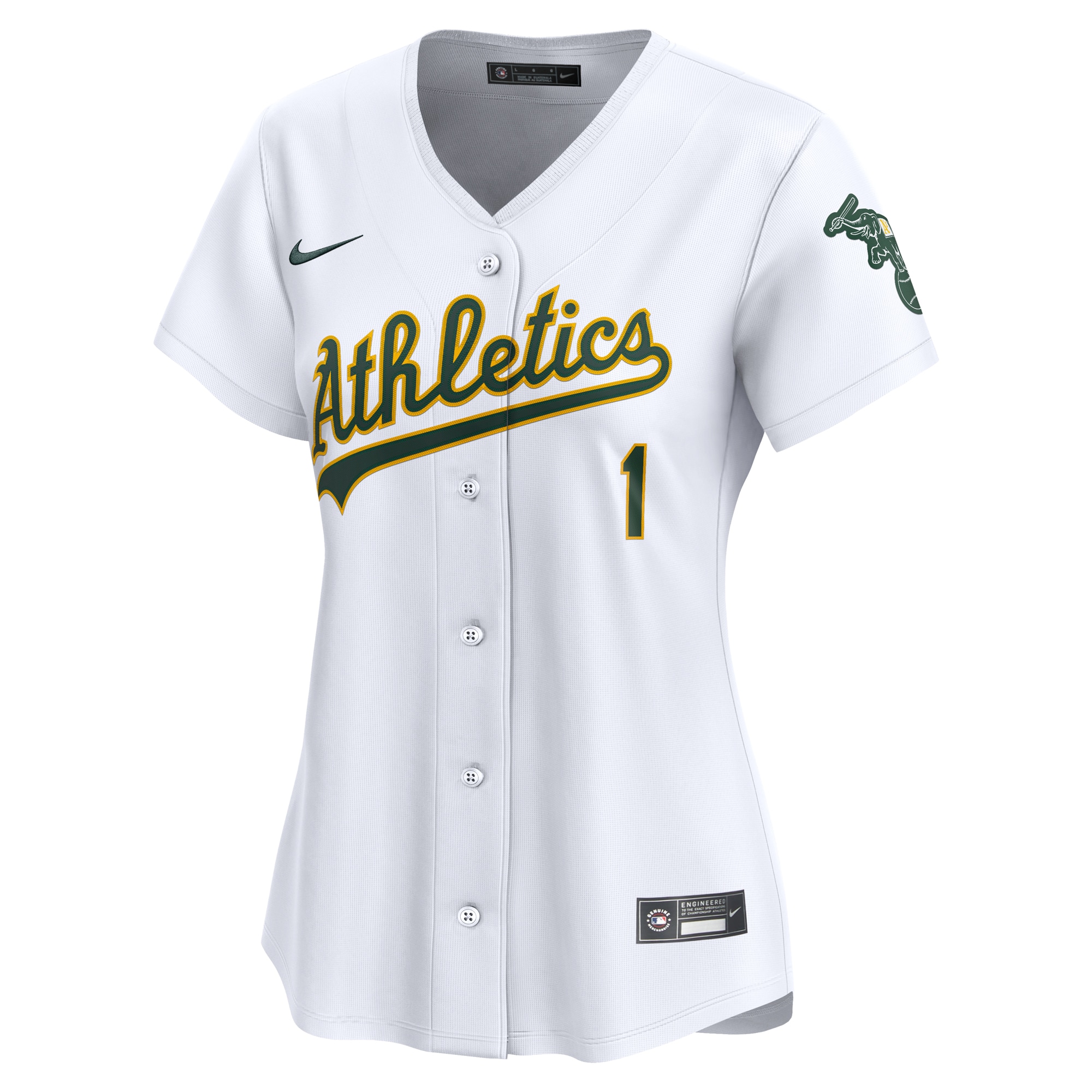 Alternative view of Oakland Athletics Women's #1 Mom Home Limited Jersey - White