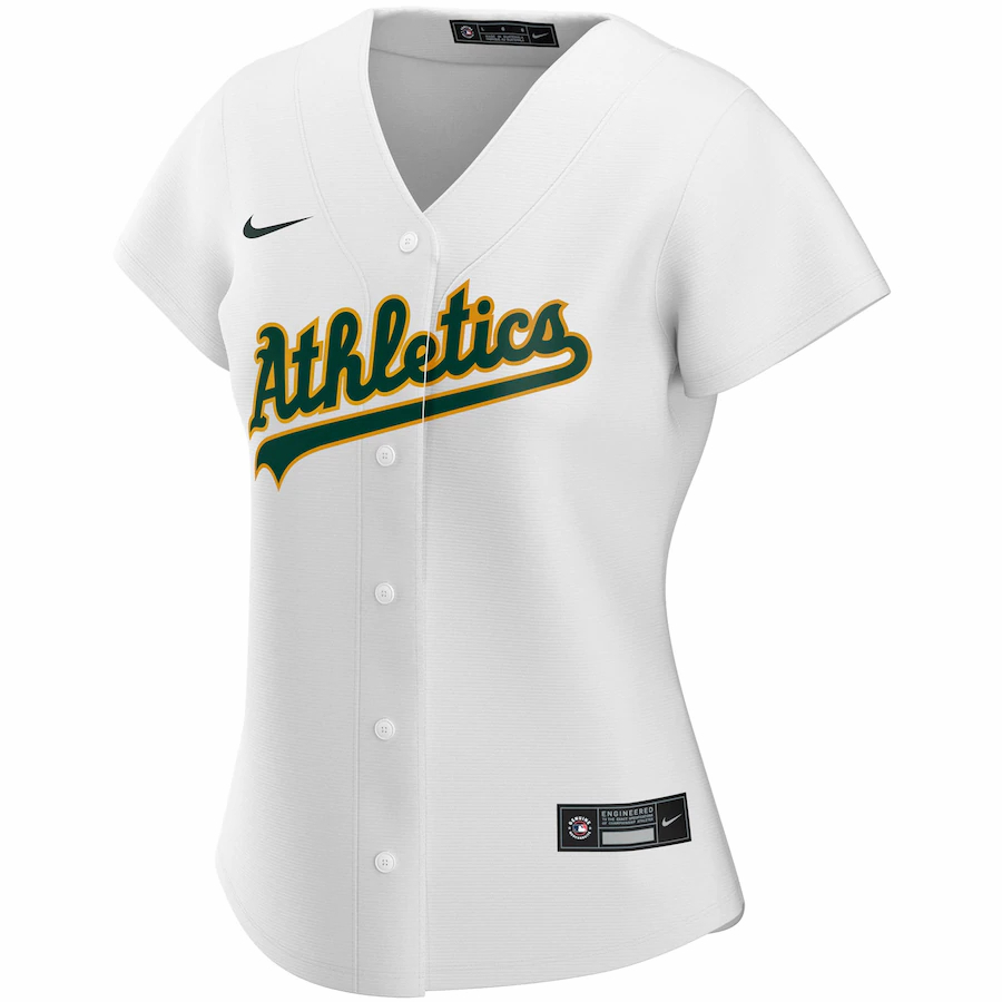Alternative view of Oakland Athletics Women's Home 2020 Replica Team Jersey ÃƒÂ¢Ã¢â€šÂ¬Ã¢â‚¬Å“ White