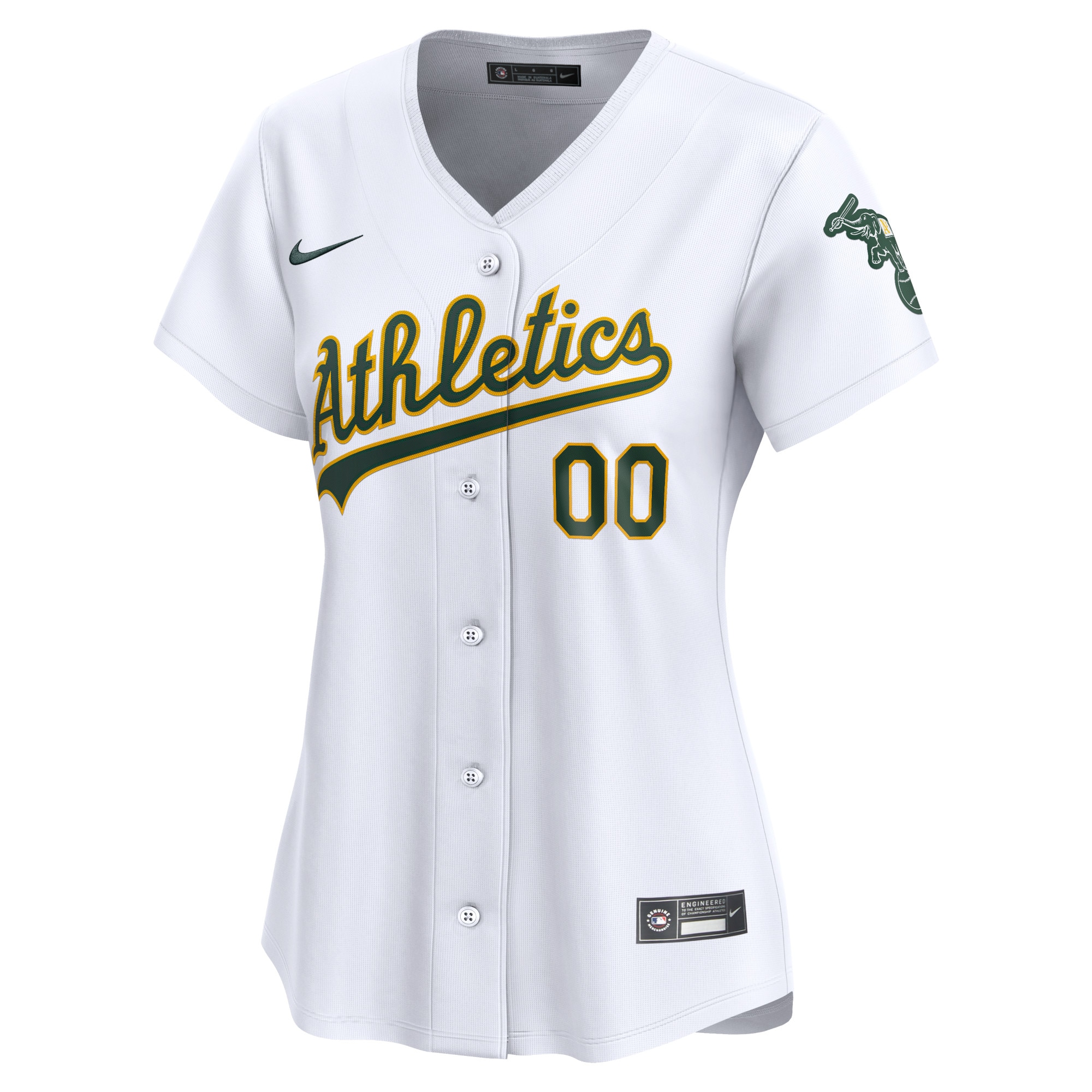 Alternative view of Oakland Athletics Women's Home Limited Custom Jersey - White