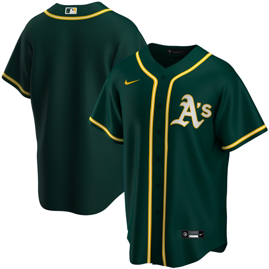 Oakland Athletics Youth Alternate 2020 Replica Team Jersey - Green
