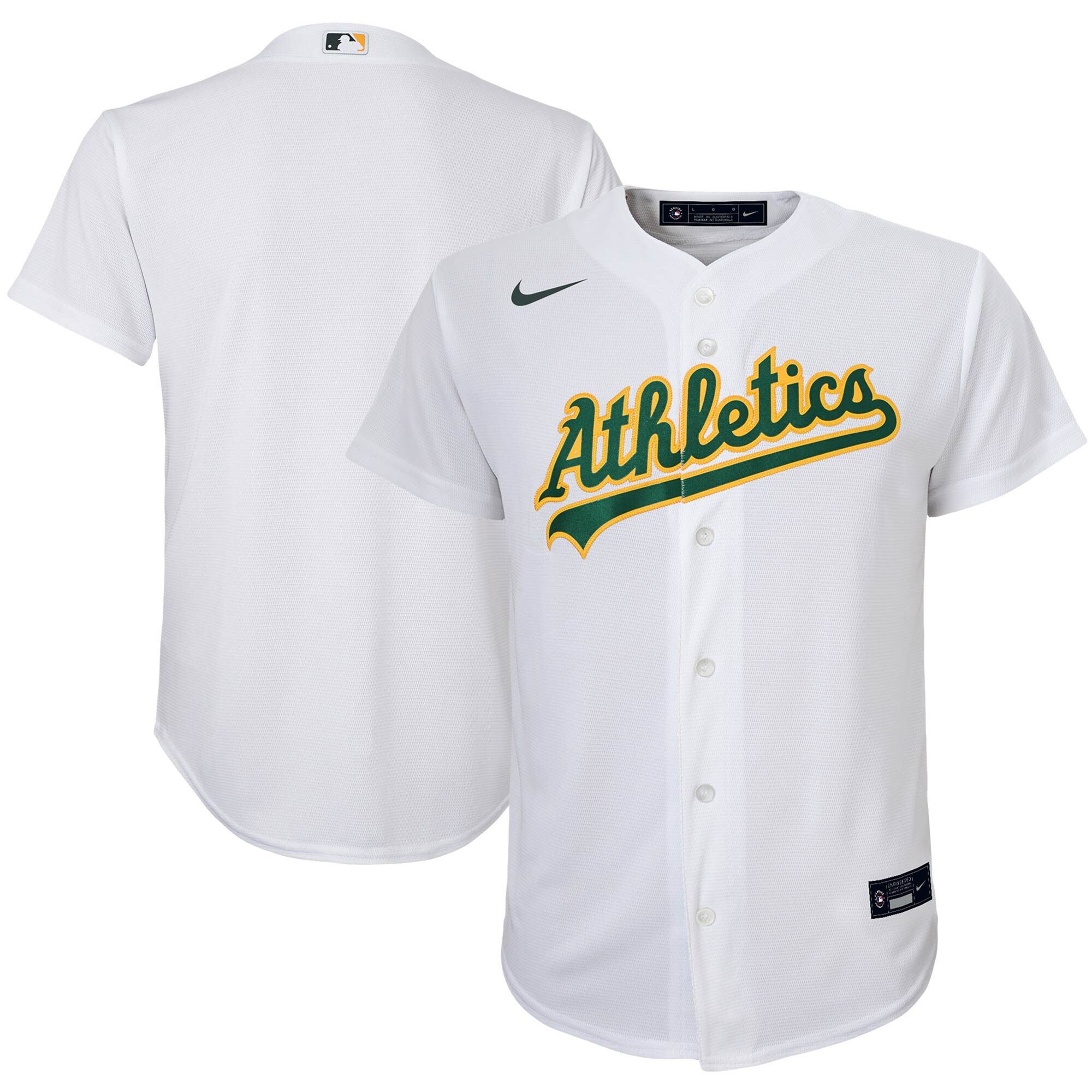 Oakland Athletics Youth Home Replica Team Jersey - White