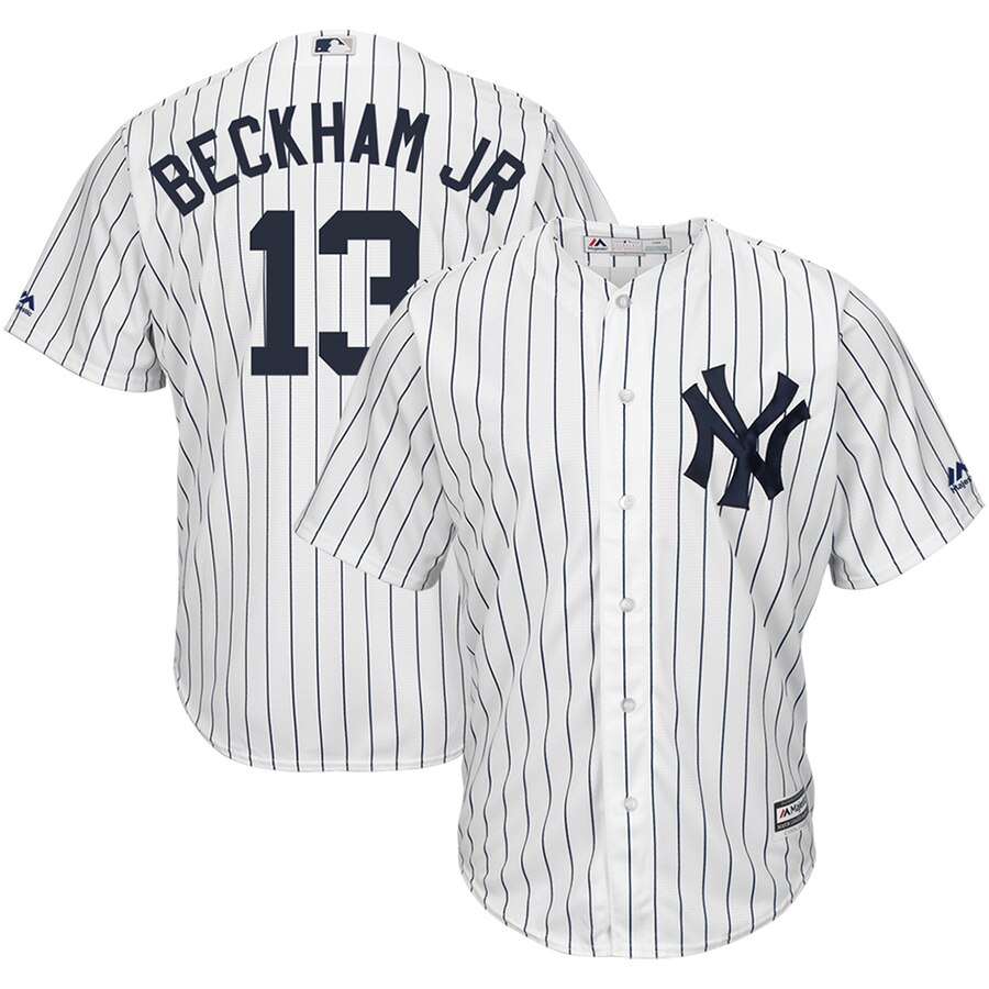 Odell Beckham Jr New York Yankees Majestic X Mlb Crossover Cool Base Player Jersey - White