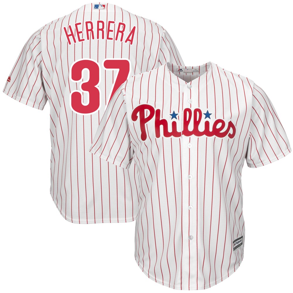 Odubel Herrera Philadelphia Phillies Majestic Home Official Cool Base Player Jersey - White/scarlet