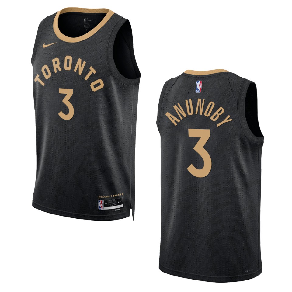 Og Anunoby Black City Edition 2022-23 Toronto Raptors Swingman Jersey