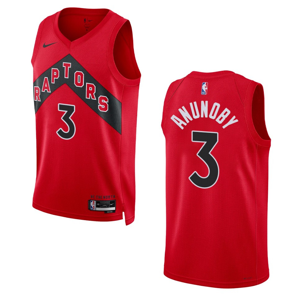 Og Anunoby Red Icon Edition 2022-23 Toronto Raptors Swingman Jersey