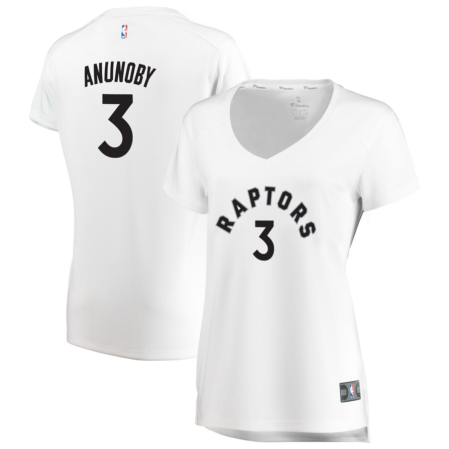 Og Anunoby Toronto Raptors Fanatics Branded Women's Fast Break Replica Jersey - Association Edition - White