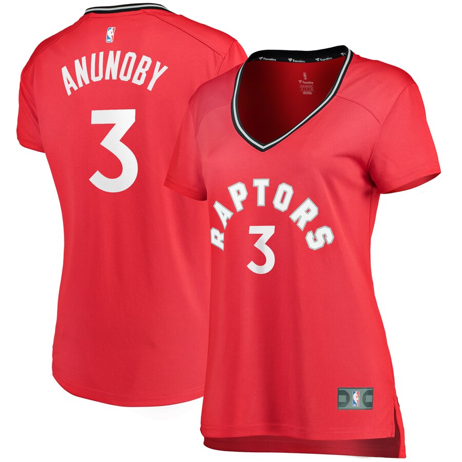 Og Anunoby Toronto Raptors Fanatics Branded Women's Fast Break Replica Player Jersey - Icon Edition - Red