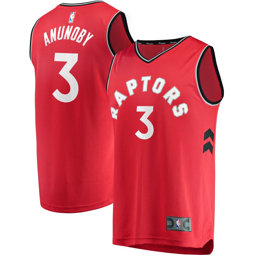 Og Anunoby Toronto Raptors Fanatics Branded Youth Fast Break Jersey Red - Icon Edition