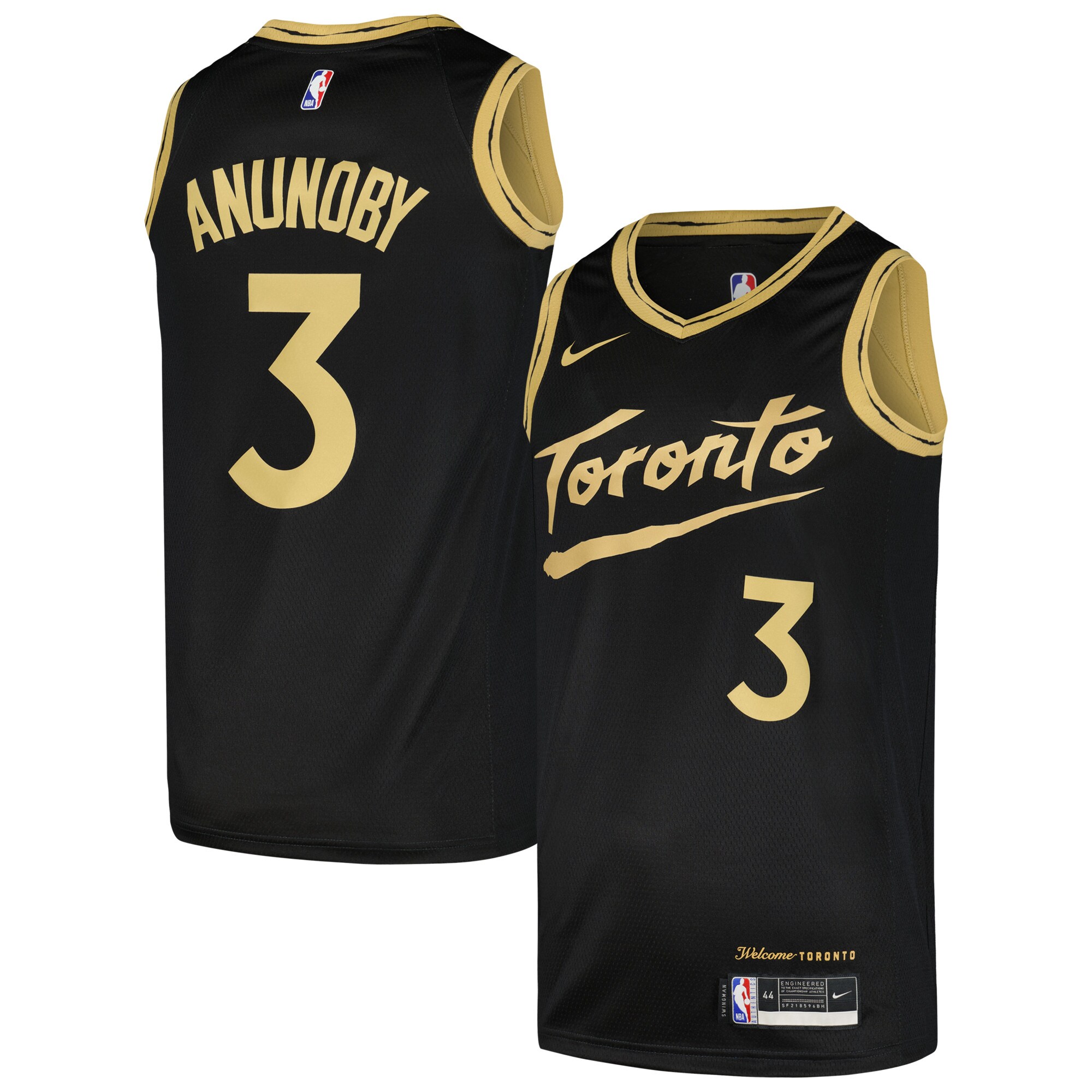 Og Anunoby Toronto Raptors Swingman Player Jersey - City Edition - Black