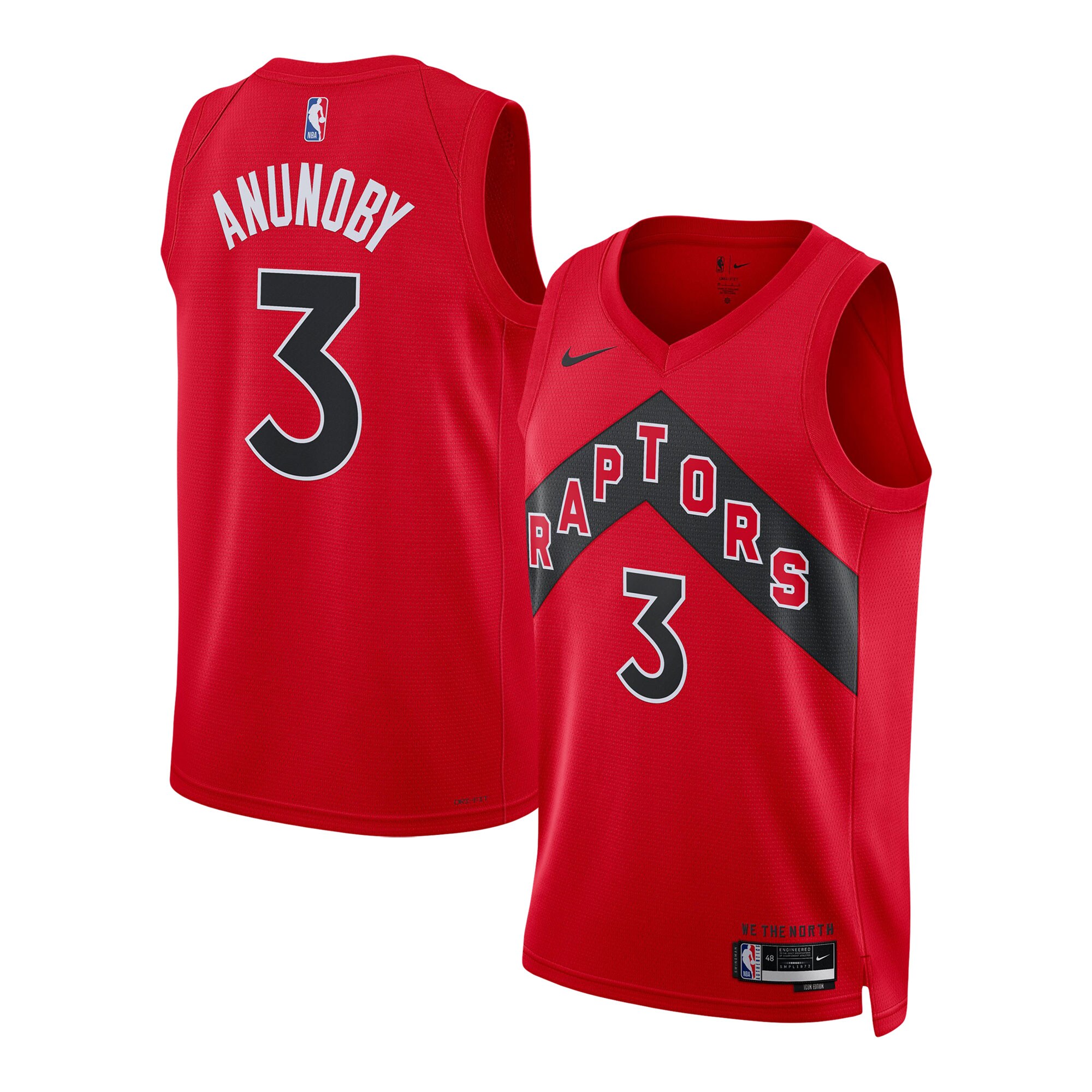 Og Anunoby Toronto Raptors Unisex Swingman Jersey - Icon Edition - Red