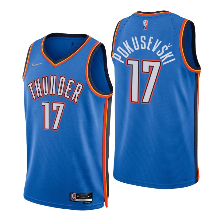 Oklahoma City Thunder Aleksej Pokusevski 75th Anniversary Diamond Jersey Icon