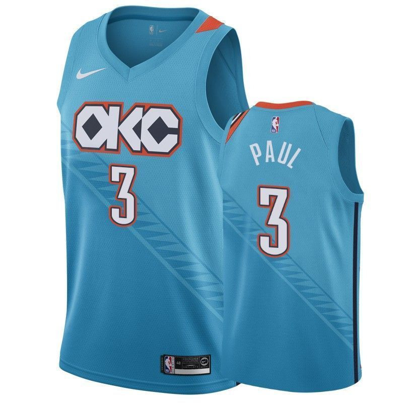 Oklahoma City Thunder Chris Paul 3 City Men's Jersey - JS269 