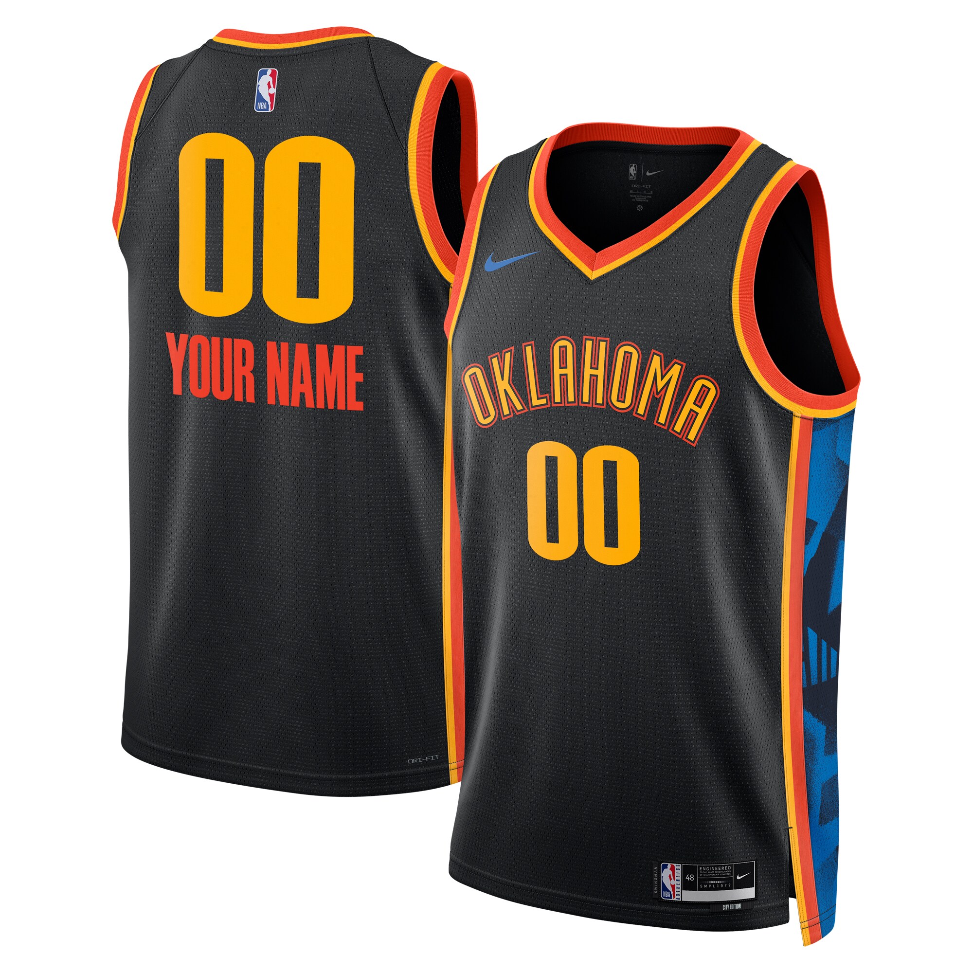 Oklahoma City Thunder City Edition Swingman Jersey 2024 - Custom - Unisex - JS240 