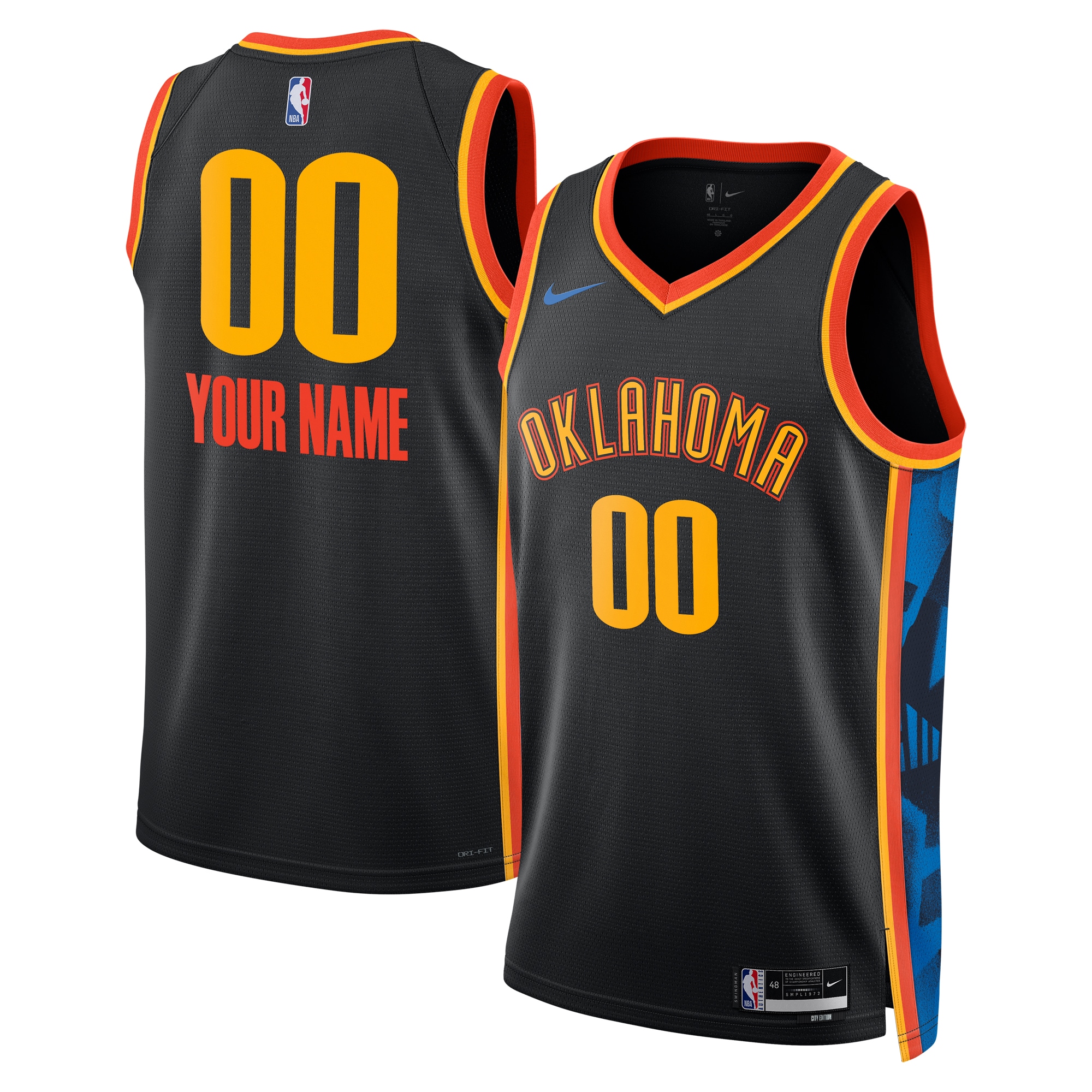 Oklahoma City Thunder City Edition Swingman Jersey 2024 - Custom - Unisex - JS718 