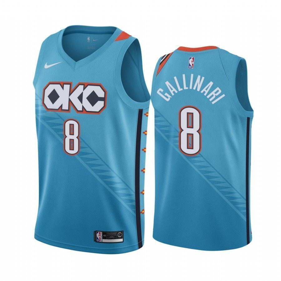 Oklahoma City Thunder Danilo Gallinari 8 City Men's Jersey - JS461 
