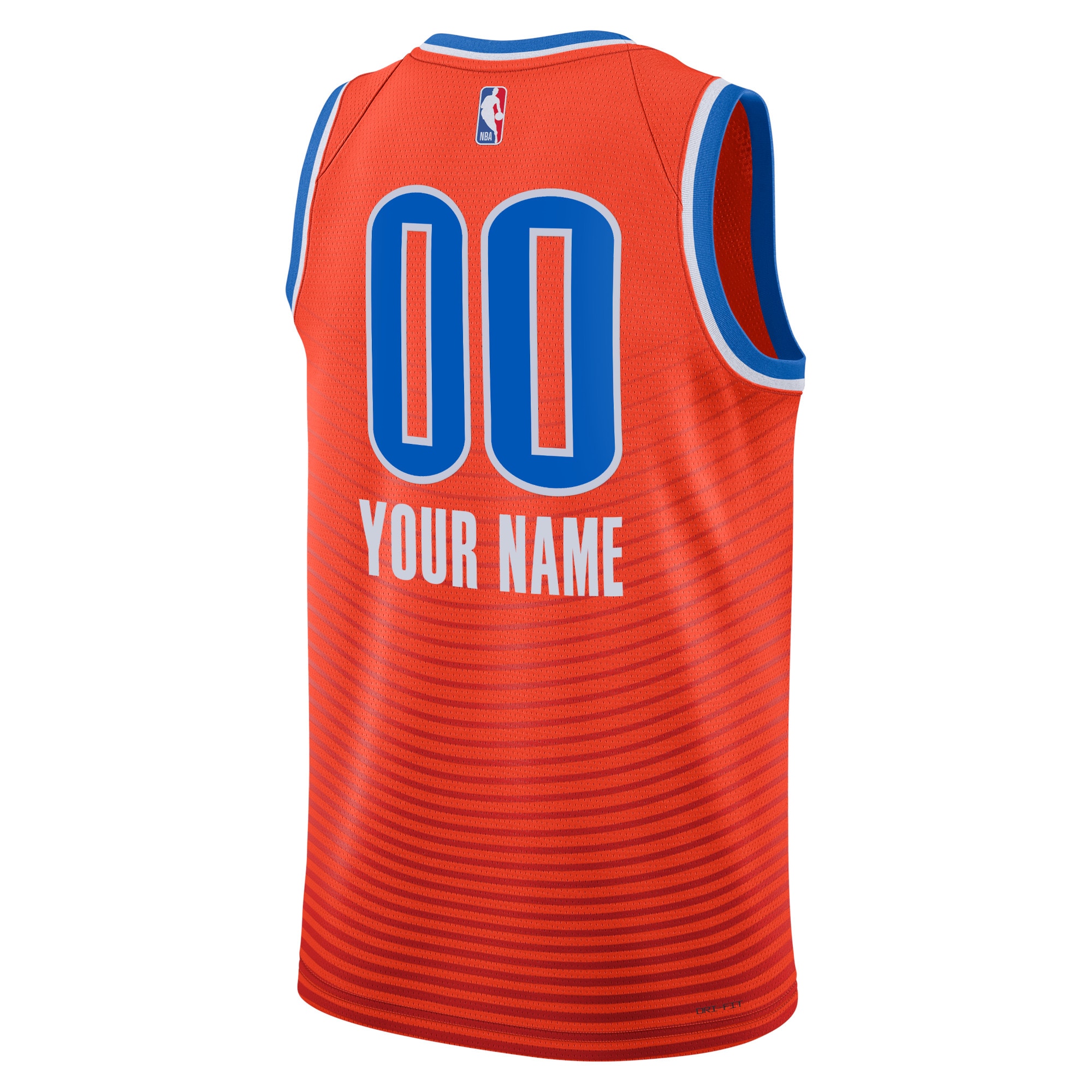Alternative view of Oklahoma City Thunder Jordan Statement Swingman Jersey - Custom - Unisex - JS161 
