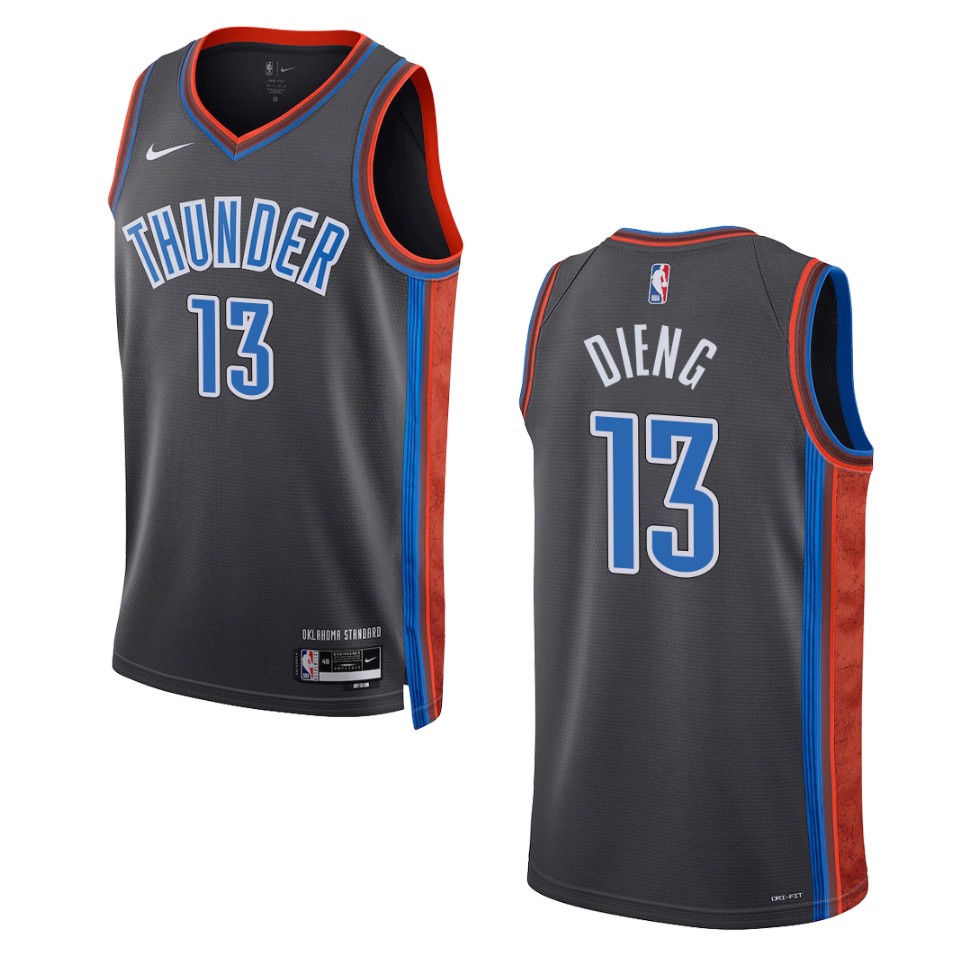 Oklahoma City Thunder Ousmane Dieng 2022-23 City Edition Gray Swingman Jersey