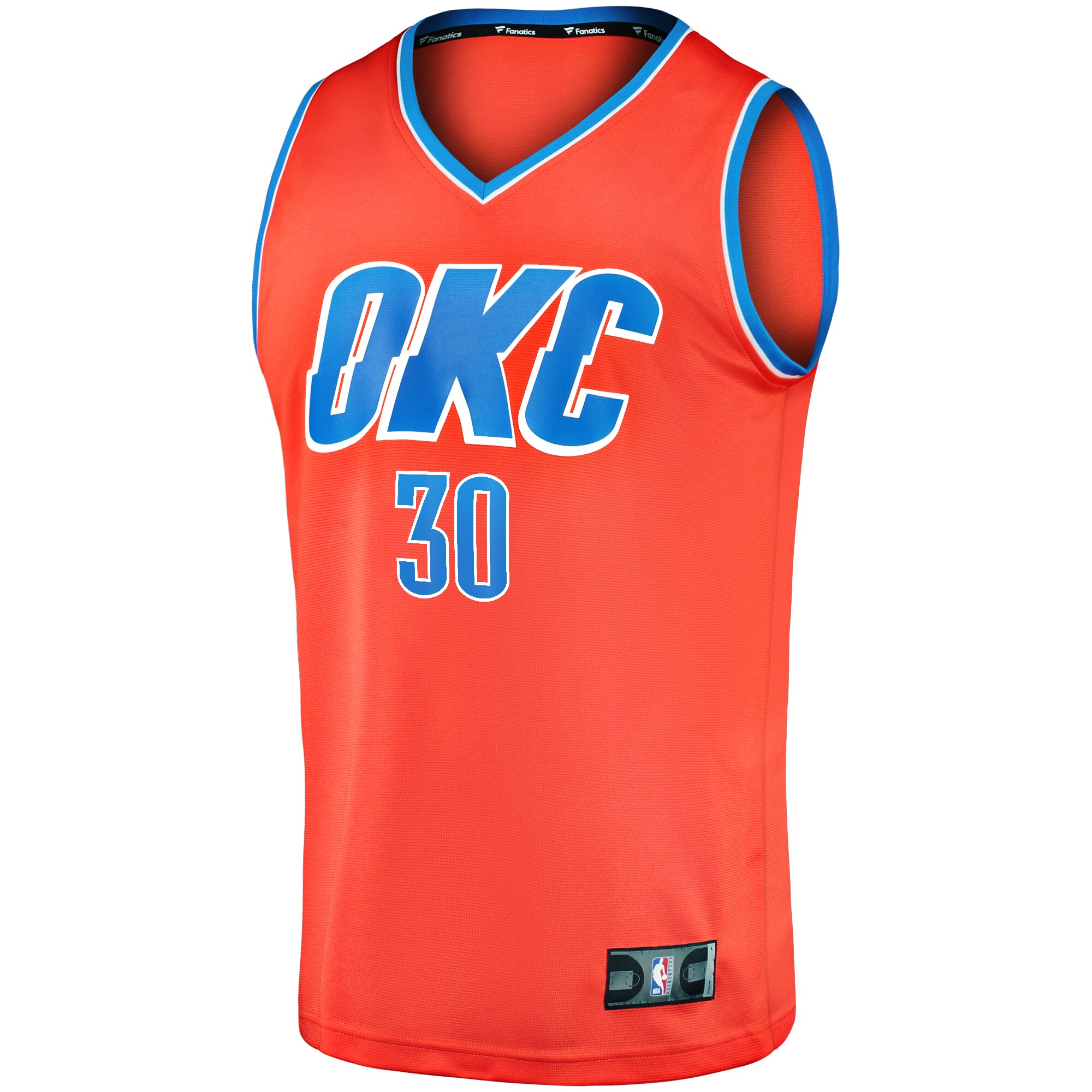 Alternative view of Olivier Sarr Oklahoma City Thunder Fanatics Youth Fast Break Replica Player Jersey - Statement Edition - Orange