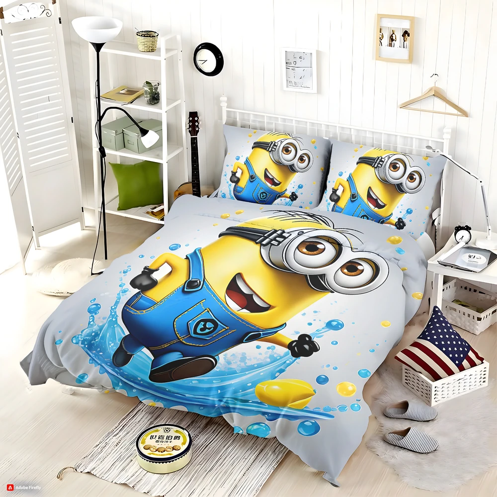 Alternative view of One In A Minion Bedding Set - Custom Bedding Set