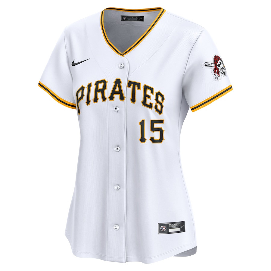 Alternative view of Oneil Cruz 15 Pittsburgh Pirates Women Home Limited Player Jersey - White 
