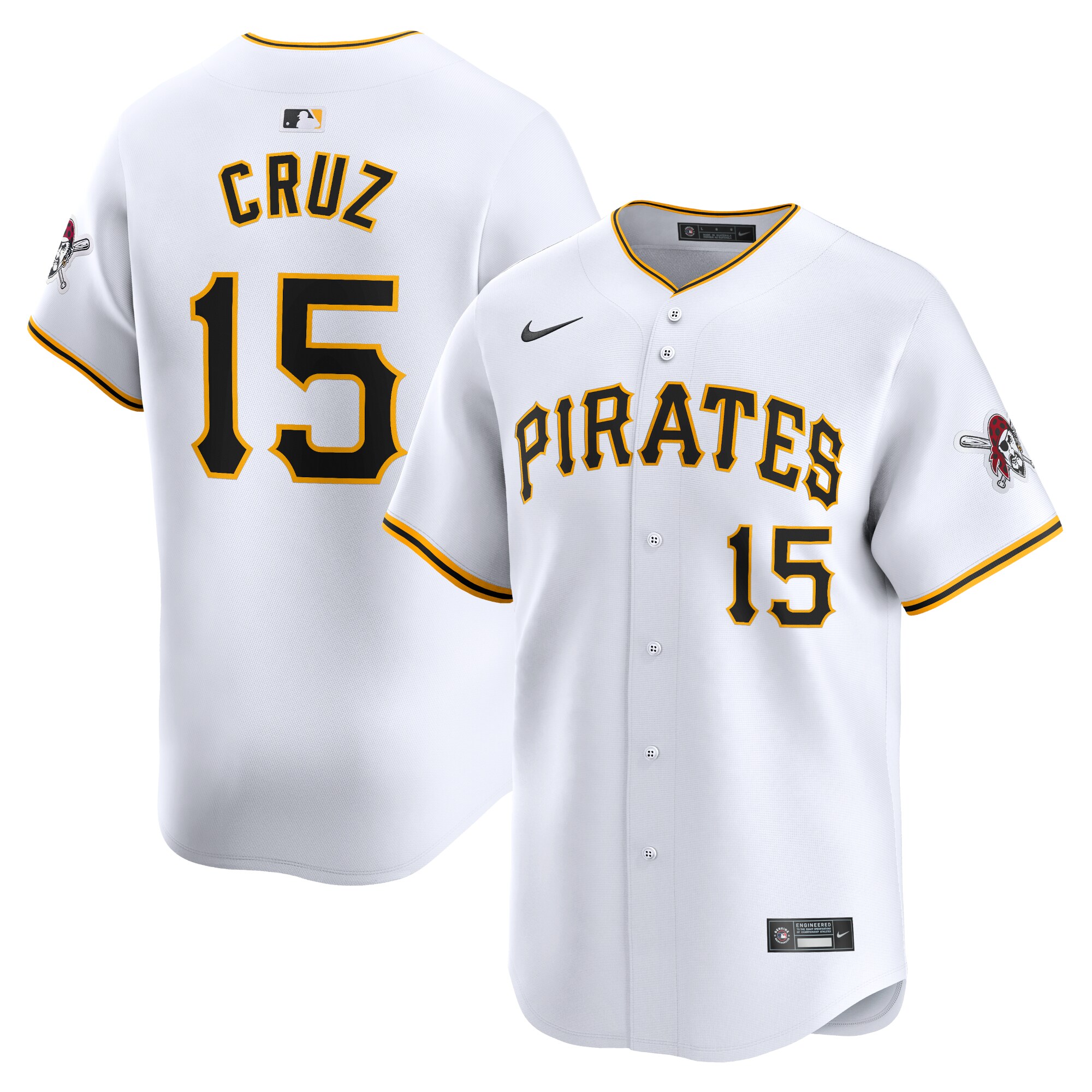 Oneil Cruz Pittsburgh Pirates Home Limited Player Jersey - White