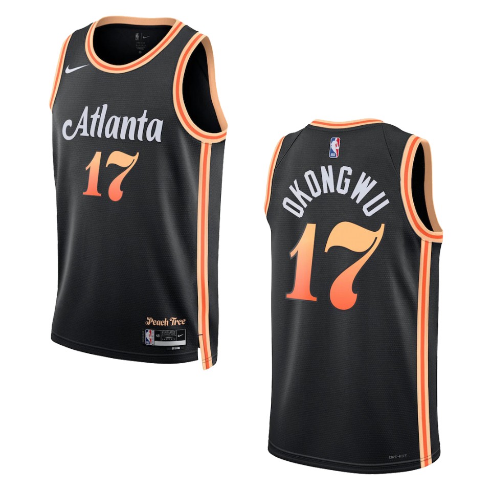Onyeka Okongwu Black City Edition 2022-23 Atlanta Hawks Swingman Jersey