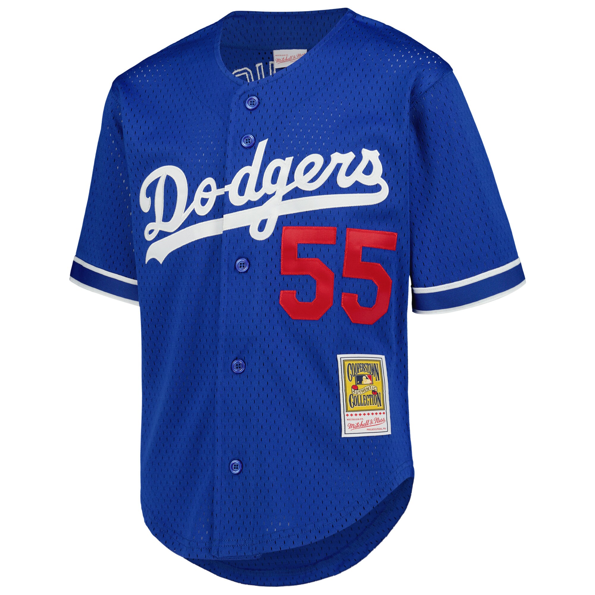 Alternative view of Orel Hershiser Los Angeles Dodgers Mitchell & Ness Youth Cooperstown CollectionÃƒâ€šÃ‚Â mesh Batting Practice Jersey - Royal