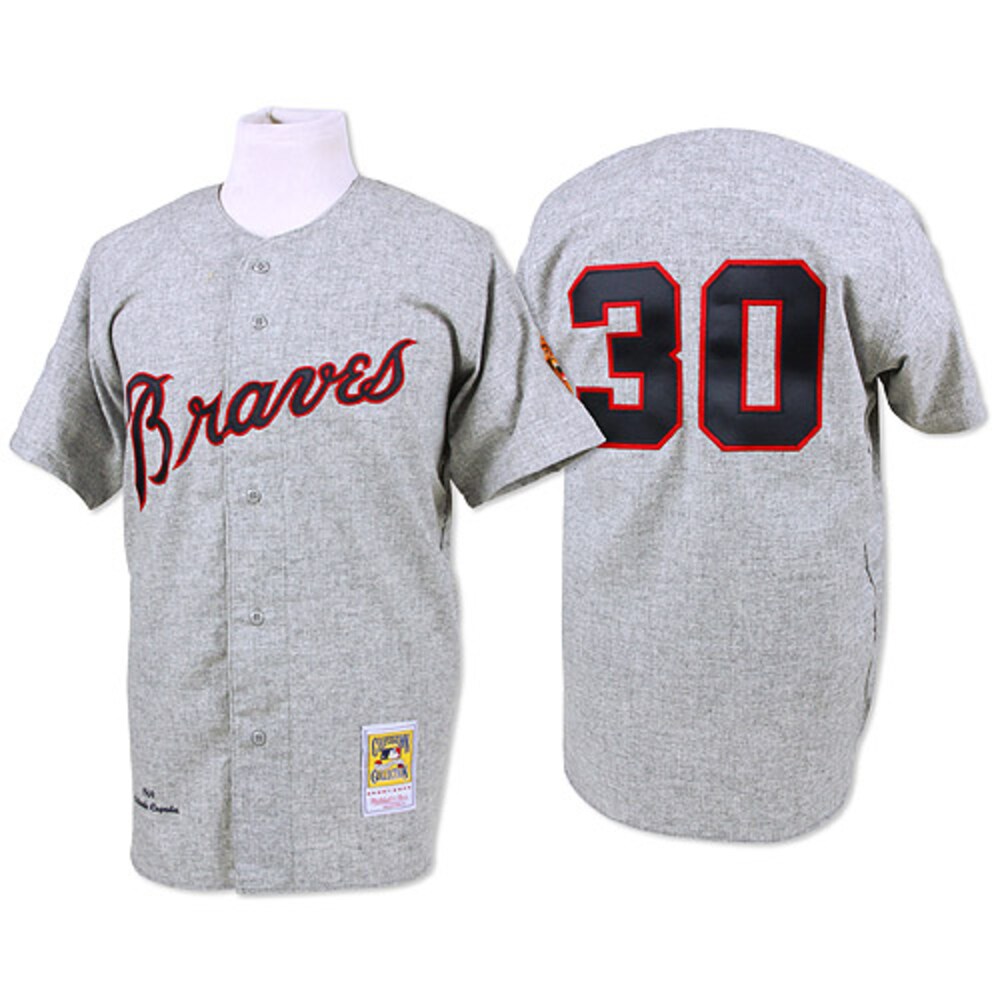 Orlando Cepeda 1969 Atlanta Braves Mitchell & Ness Throwback Jersey - Gray