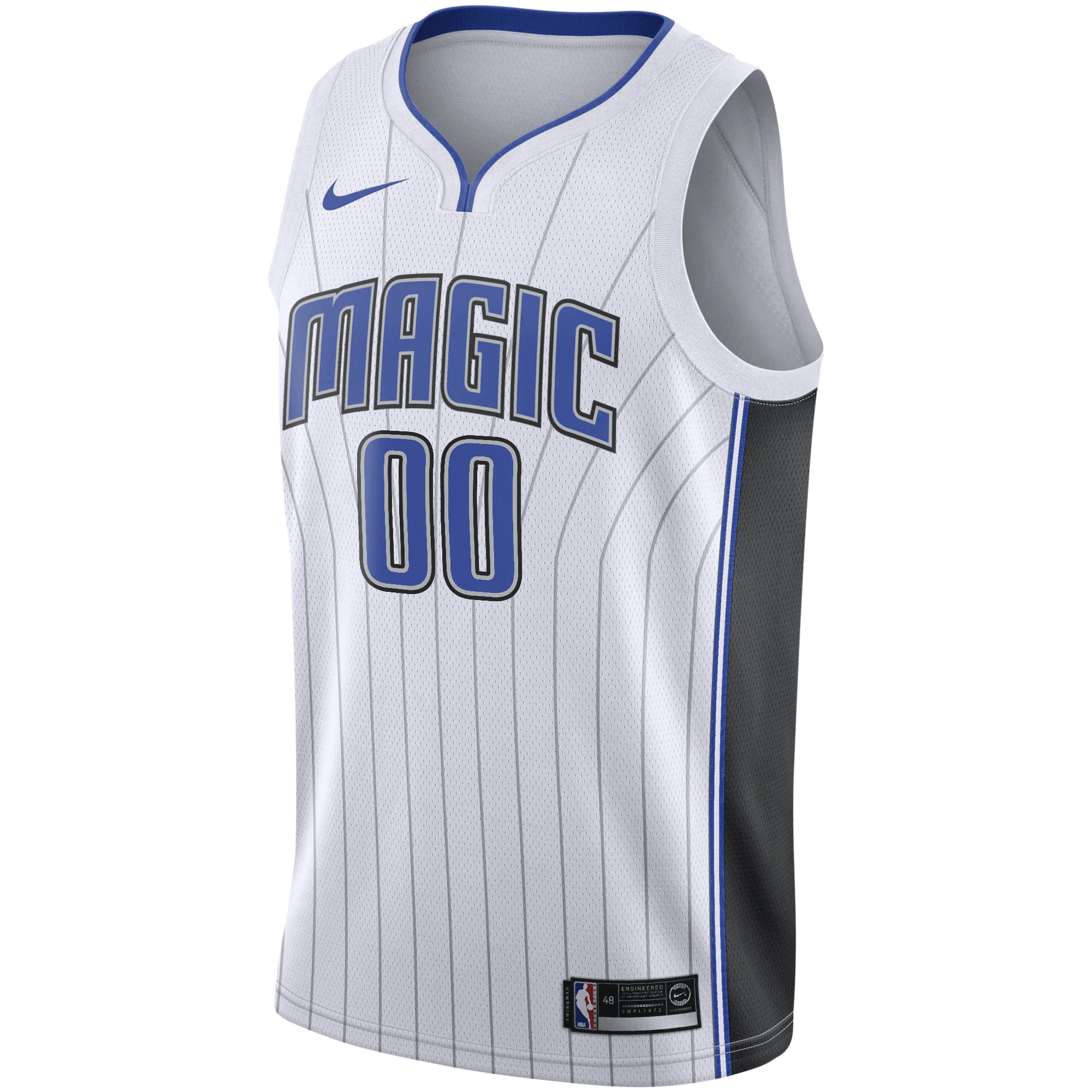 Alternative view of Orlando Magic Custom Swingman Jersey White - Association Edition Jersey - JS850 