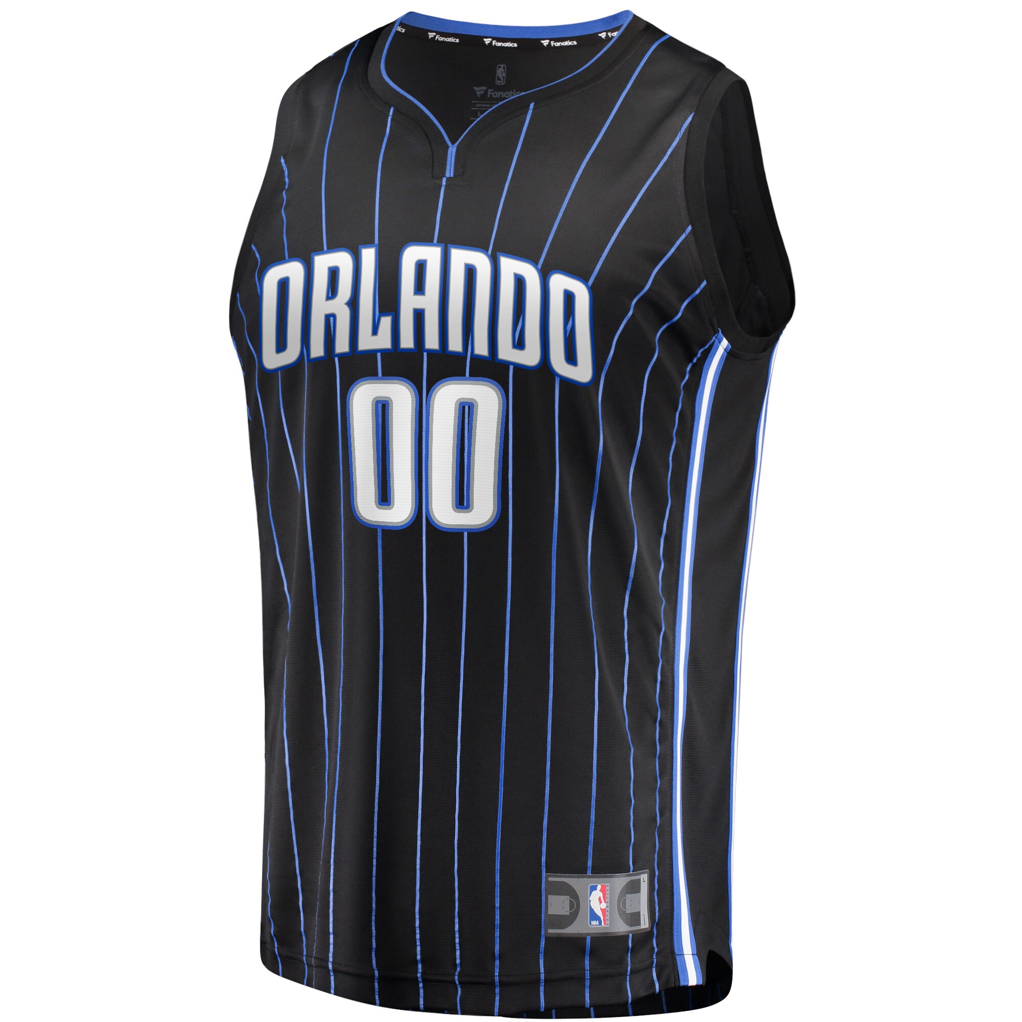 Alternative view of Orlando Magic Fanatics Fast Break Custom Jersey - Black - Icon Edition