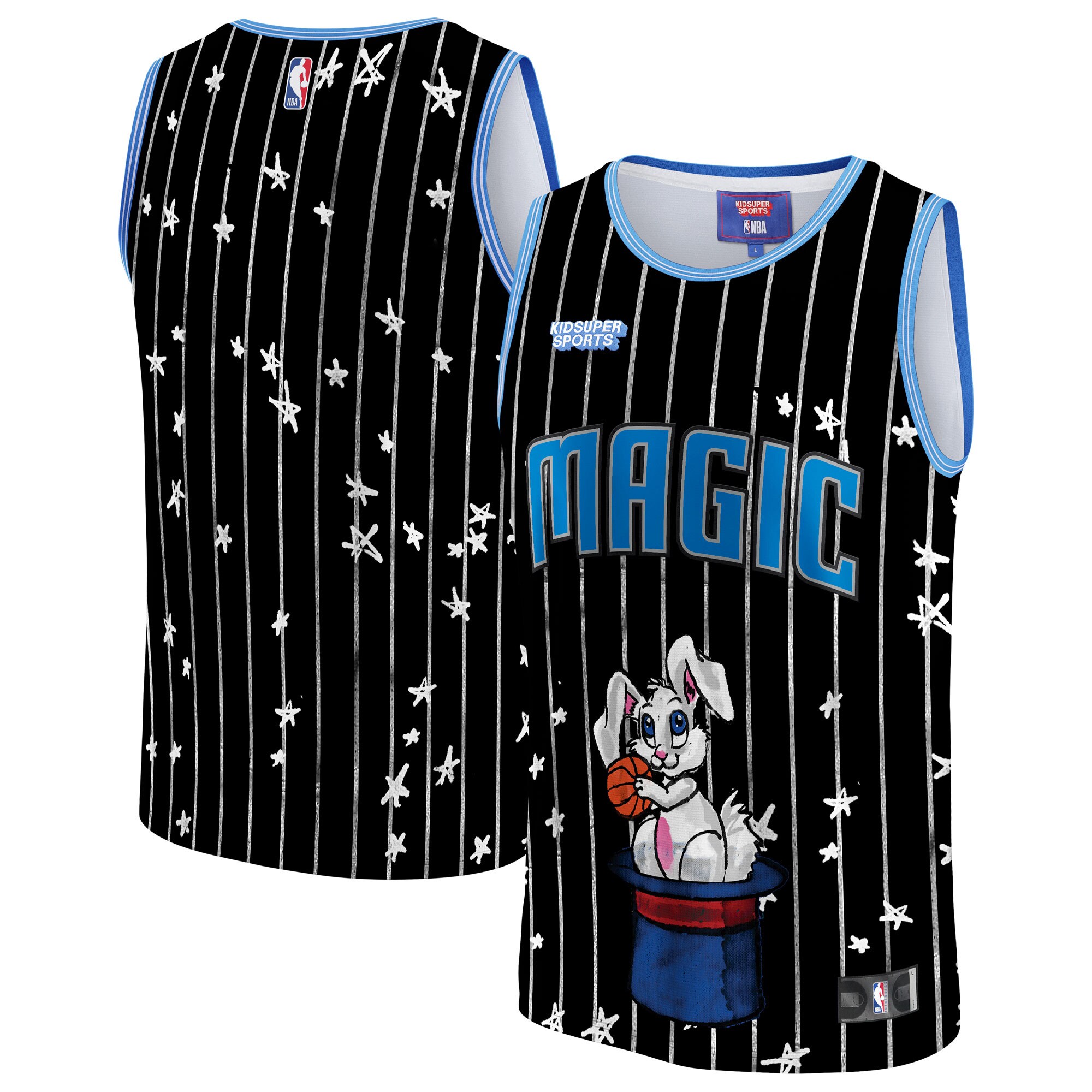 Alternative view of Orlando Magic Nba & Kidsuper Studios By Fanatics Unisex Hometown Jersey - Black