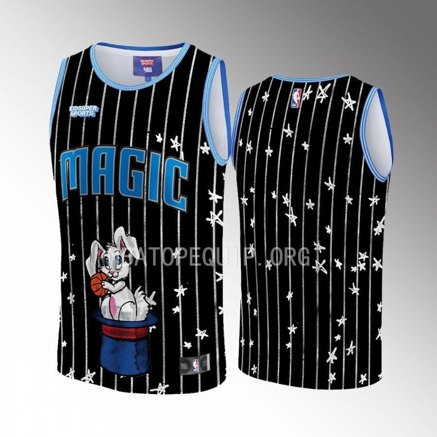 Orlando Magic NBA & KidSuper Studios Unisex Hometown Jersey - Black - JS304 