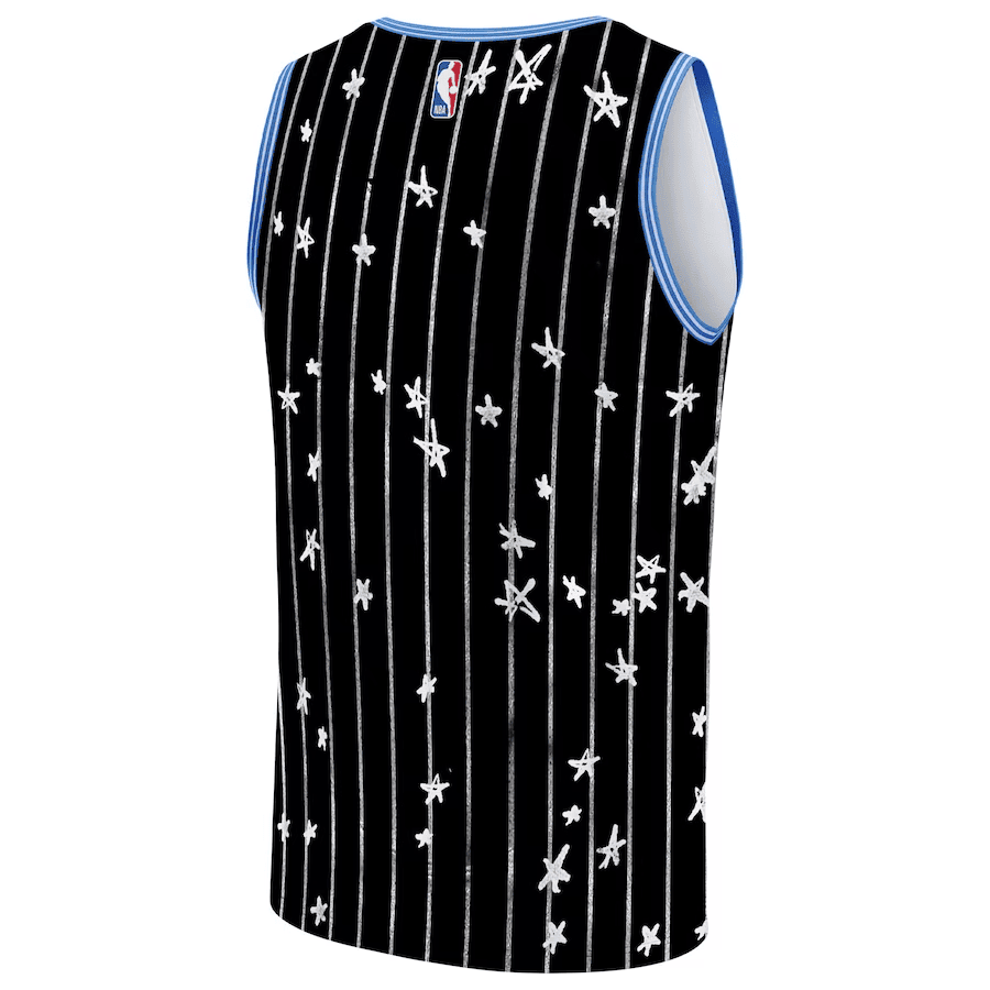 Alternative view of Orlando Magic NBA & KidSuper Studios Unisex Hometown Jersey - Black - JS385 