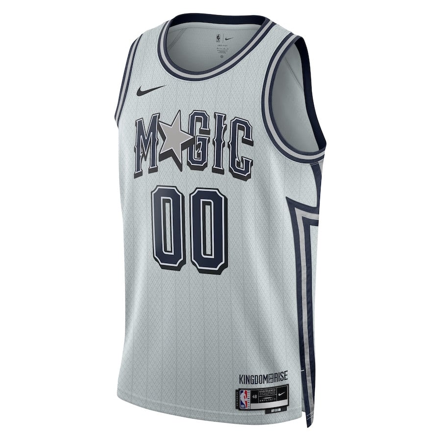 Alternative view of Orlando Magic Unisex 2024/25 Custom Swingman Jersey - City Edition - Silver - JS995 