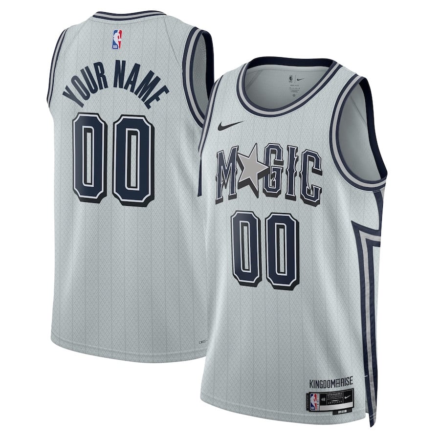 Orlando Magic Unisex 2024/25 Custom Swingman Jersey - City Edition - Silver - JS995 