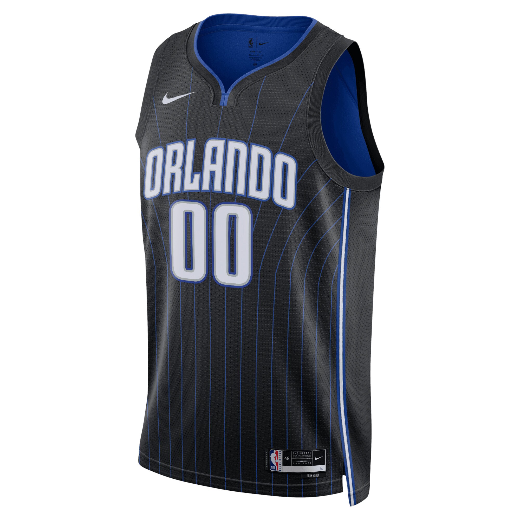 Alternative view of Orlando Magic Unisex Swingman Custom Jersey Black - Icon Edition