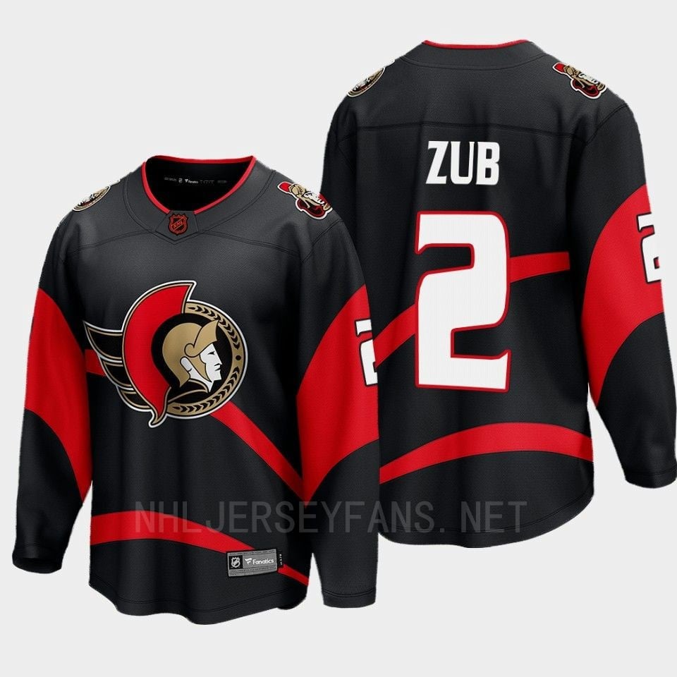 Ottawa Senators Artyom Zub 2 Special Edition 2.0 Black Jersey Breakaway Player - JS134 