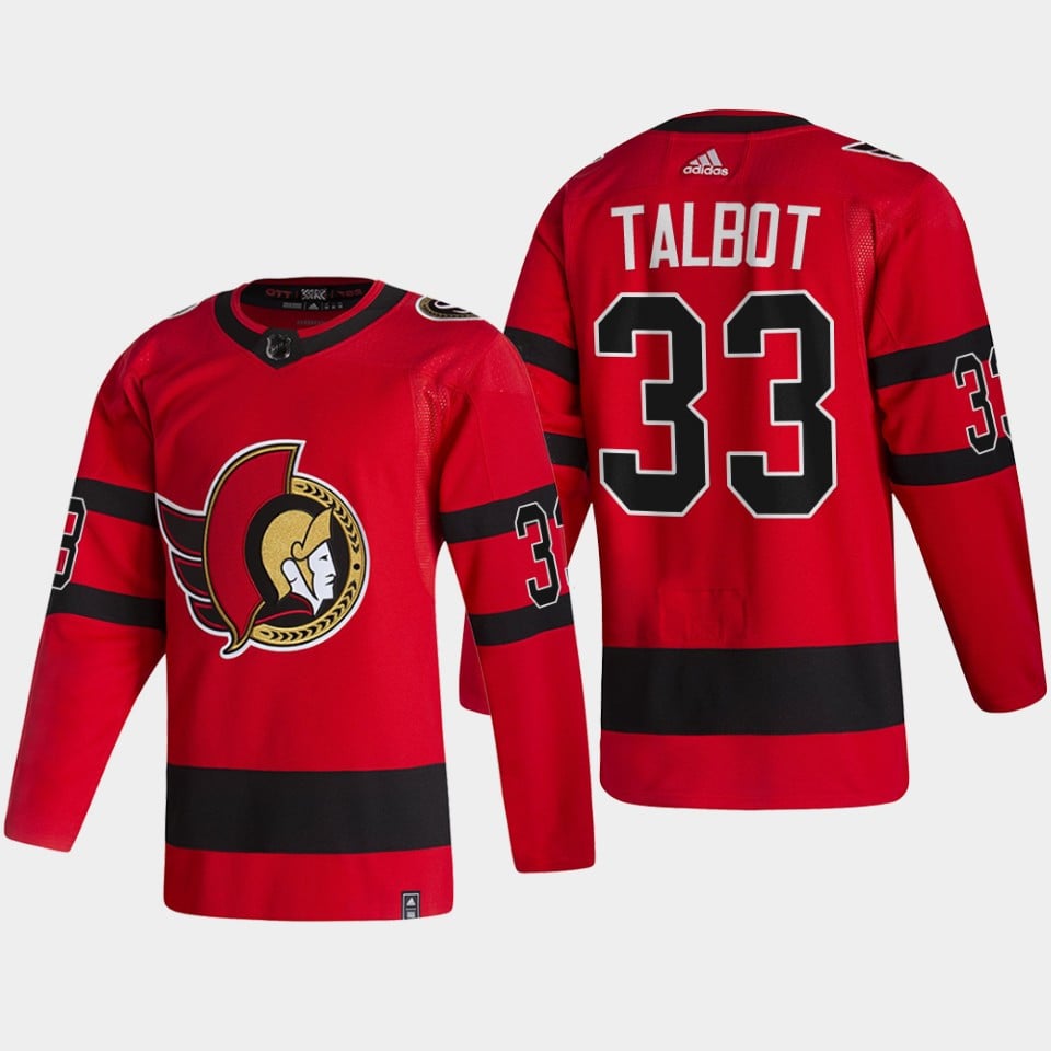 Ottawa Senators Cam Talbot 33 Reverse Retro Red 2022 Jersey - JS702 