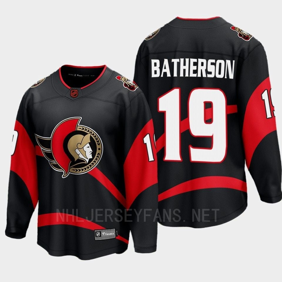 Ottawa Senators Drake Batherson 19 Special Edition 2.0 Black Jersey Breakaway Player - JS566 