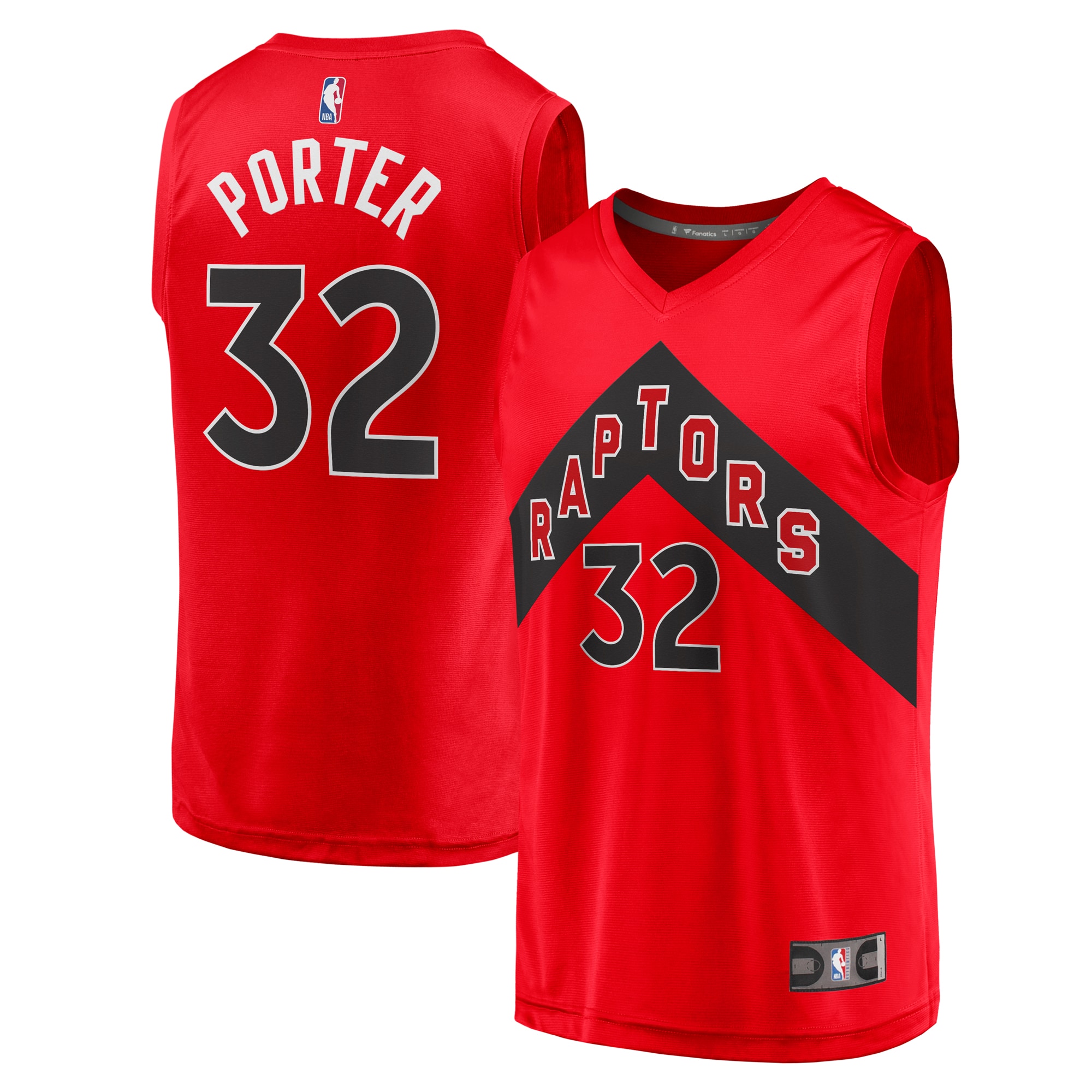 Alternative view of Otto Porter Jr. Toronto Raptors Fanatics Branded Fast Break Replica Jersey - Icon Edition - Red
