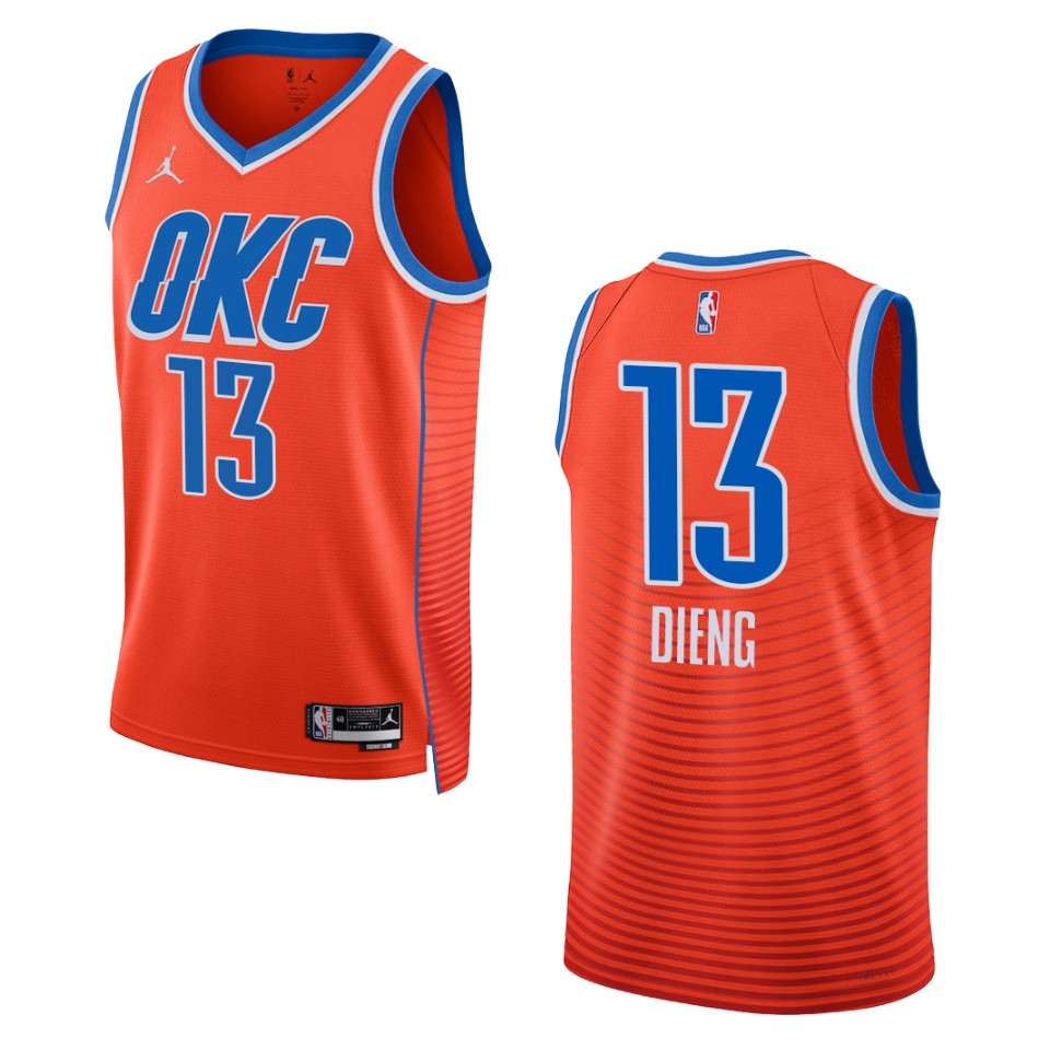 Ousmane Dieng Orange Statement Edition 2022-23 Oklahoma City Thunder Swingman Jersey