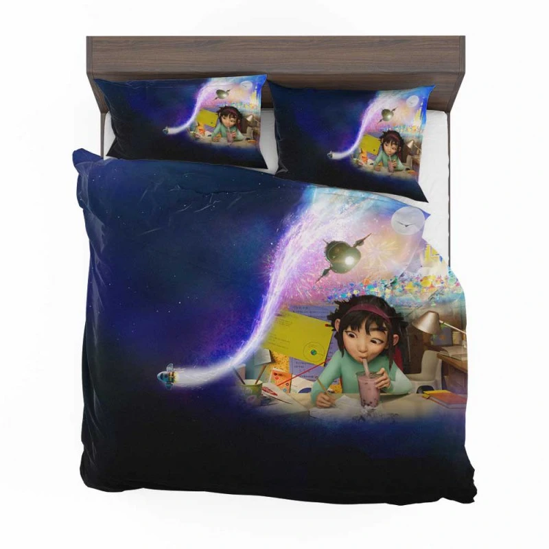 Alternative view of Over The Moon Movie Fei Fei Bedding Set - Custom Bedding Set
