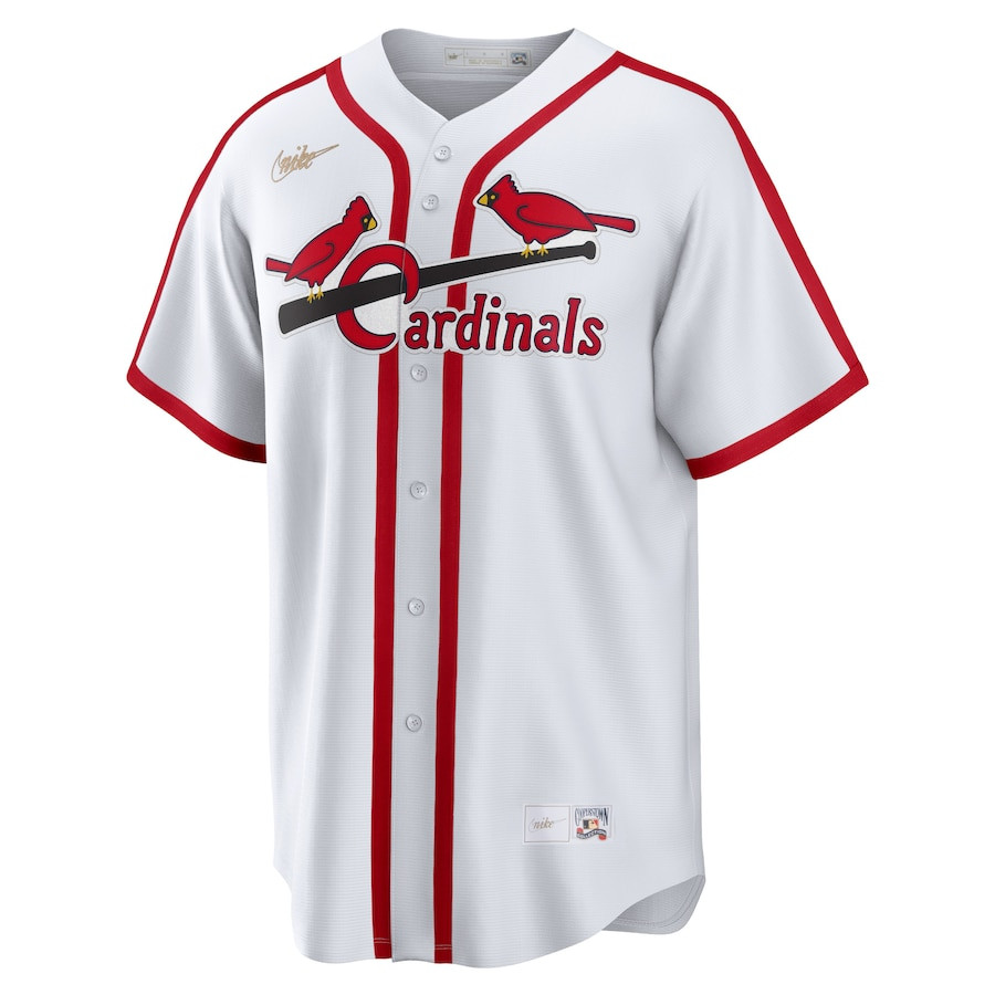 Alternative view of Ozzie Smith 1 St. Louis Cardinals Cooperstown Collection Home Jersey - White 
